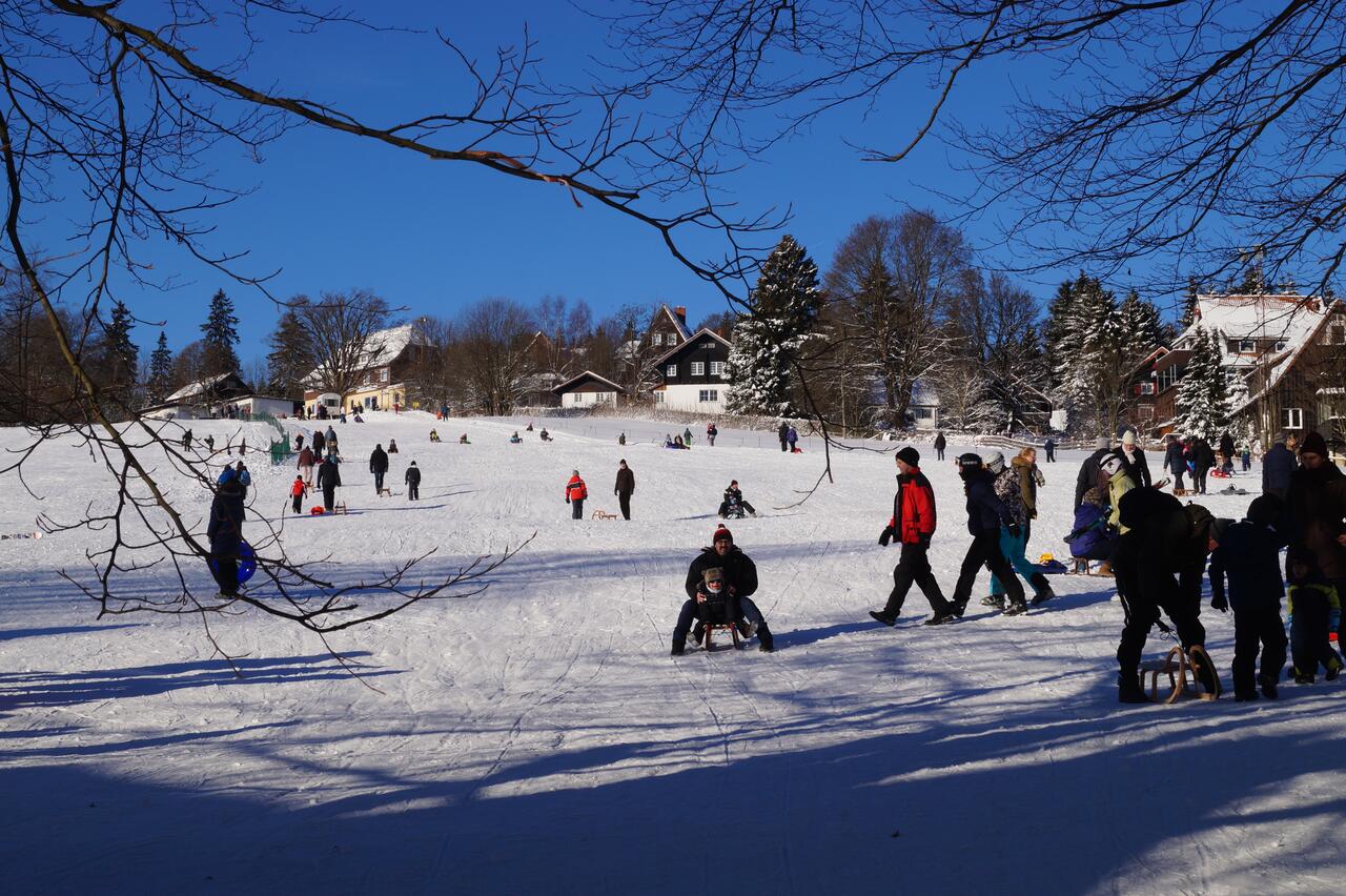 Braunlage ist ein bekannter <b>Wintersportort zum Rodeln oder Skifahren</b>.<br>(Bild: Natur Pur Ferienhausvermietung)