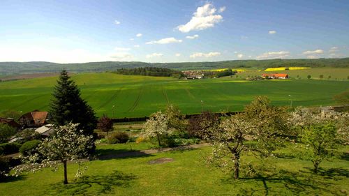 Der Südblick von unserer Terrasse weit ins Land hinein.<br>(Bild: Ev. Mutterhaus Bibelheim Blankenburg e.V.)