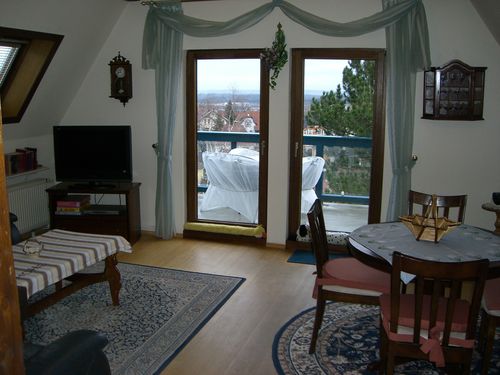 Das Wohnzimmer mit Blick auf den Balkon.<br>(Bild: Fam Kagemann)