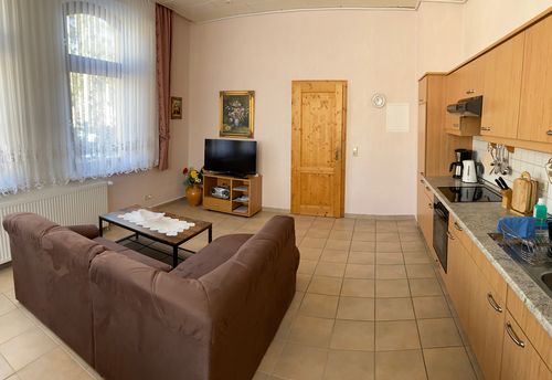 Ferienwohnung 3 ist ein 1-Raum-Appartement mit einem separaten Duschbad für 2 Personen. (Bild: Fam. Borchert)