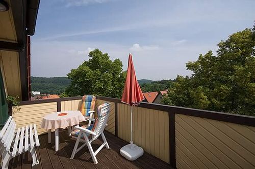 Ferienwohnung Waldblick*** - Balkon mit wundervollem Ausblick
