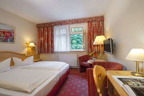 Beispiel für ein Doppelzimmer.<br>(Bild: Kurpark-Flair-Hotel GmbH)