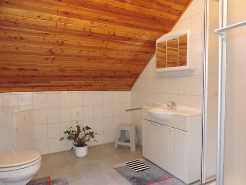 Modernes Badezimmer mit Dusche/WC.<br>(Bild: Fam Bidault)