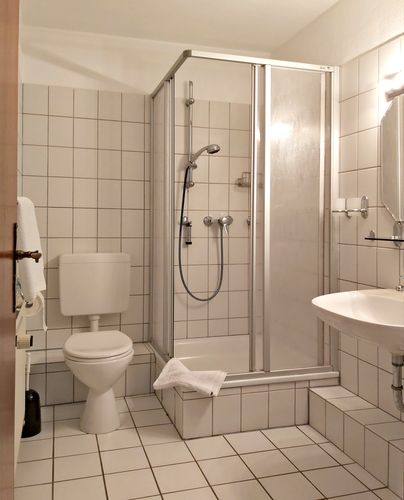 Beispiel für eines der Badezimmer in den Apartments.<br>(Bild: BodeBude)