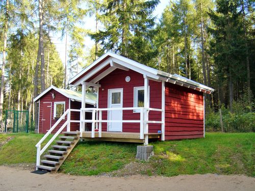 Unsere skandinavischen Holzhütten...<br>(Bildquelle: Harz-Camping am Schierker Stern)
