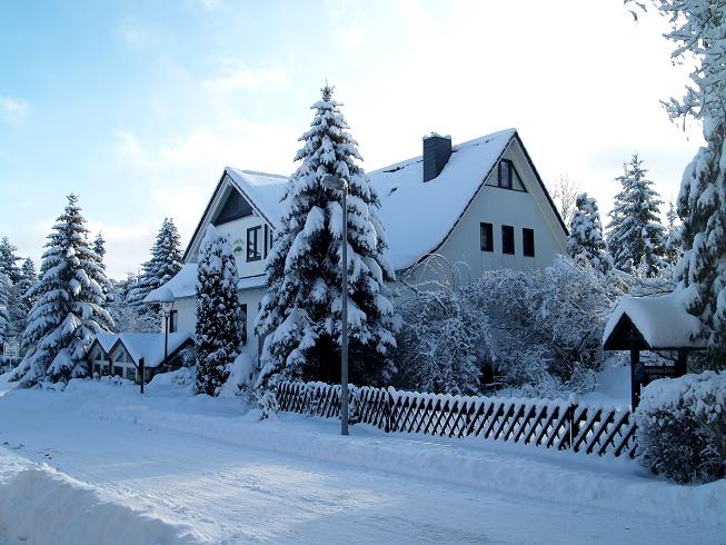 Unser Winteridyll... Gästehaus Bruns freut sich auf Ihren nächsten Besuch!<br>(Bild: Fam. Bruns)