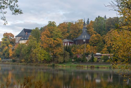 Stieger See im Herbst<br>(Tourismusbetrieb der Stadt Oberharz am Brocken©Jan Reichel)