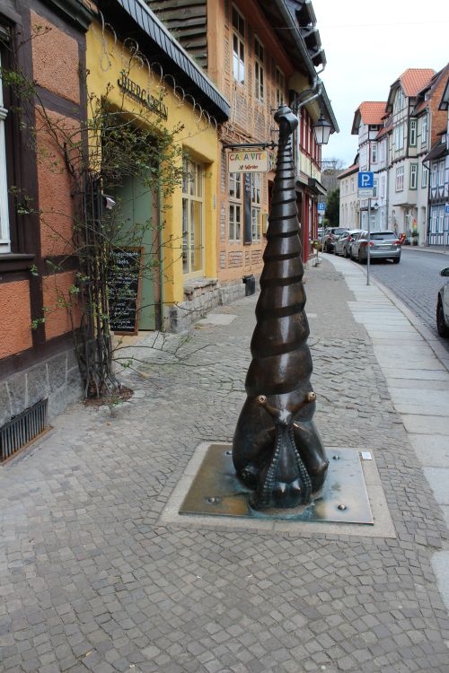 Ein weiteres Kunstobjekt in Wernigerodes Innenstadt.<br>(Foto: harztourist)